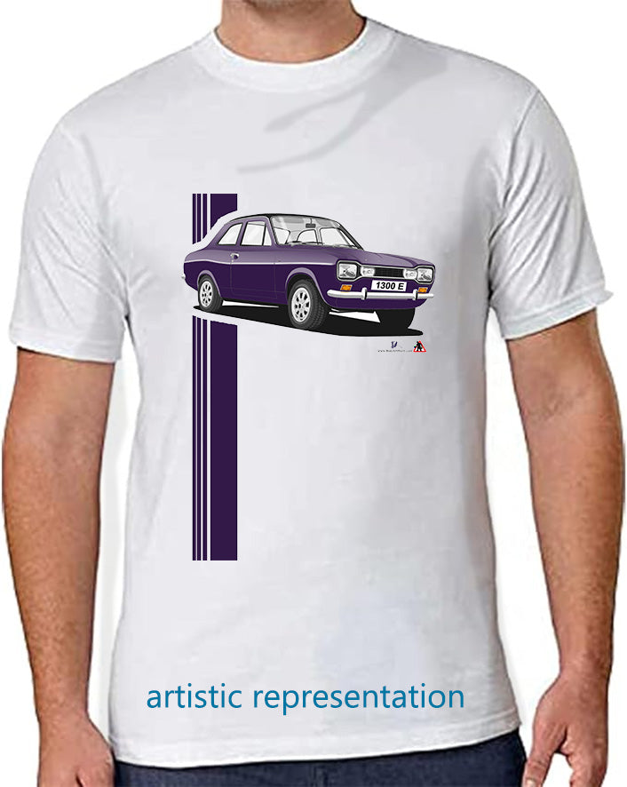 Ford Escort Mk1 1300E in Purple T Shirt