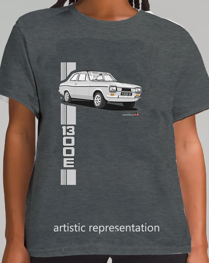 Ford Escort Mk1 1300E in Silver T Shirt