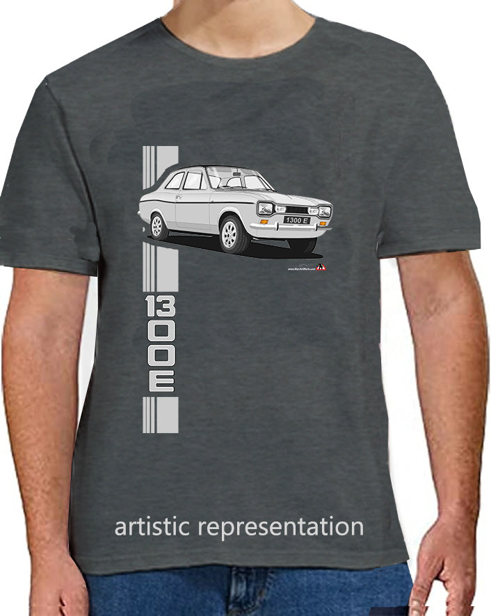 Ford Escort Mk1 1300E in Silver T Shirt