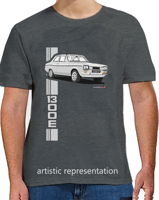 Ford Escort Mk1 1300E in Silver T Shirt