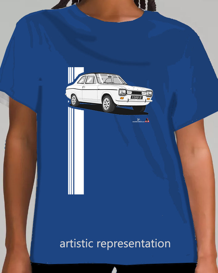 Ford Escort Mk1 1300E in White T Shirt