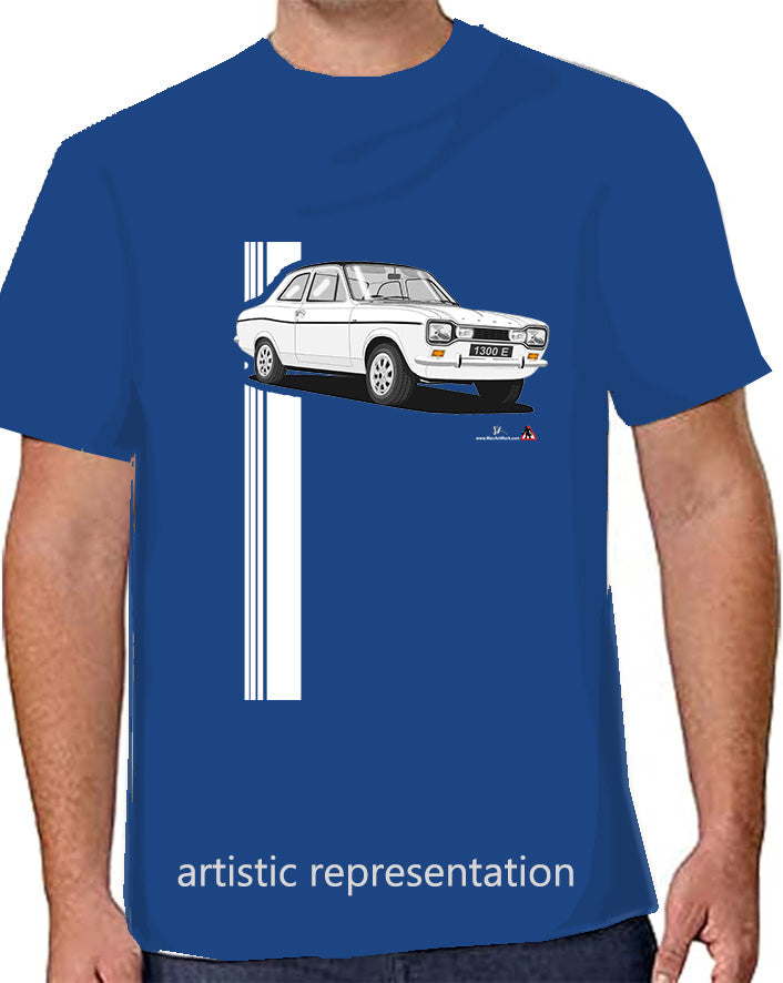 Ford Escort Mk1 1300E in White T Shirt