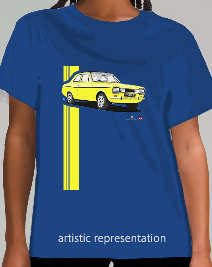 Ford Escort Mk1 1300E in Yellow T Shirt