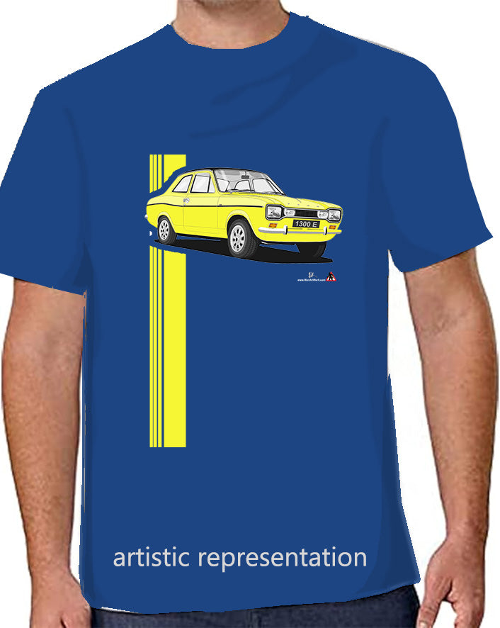 Ford Escort Mk1 1300E in Yellow T Shirt