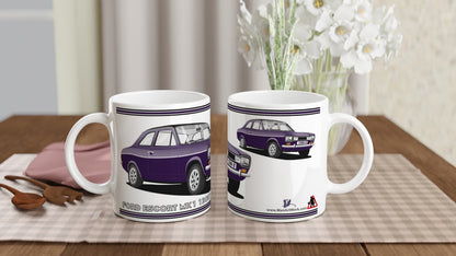 Ford Escort Mk1 1300E in Purple Art Mug