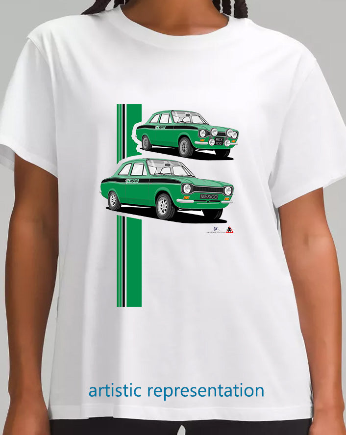 Ford Escort Mk1 Mexico in Green T Shirt