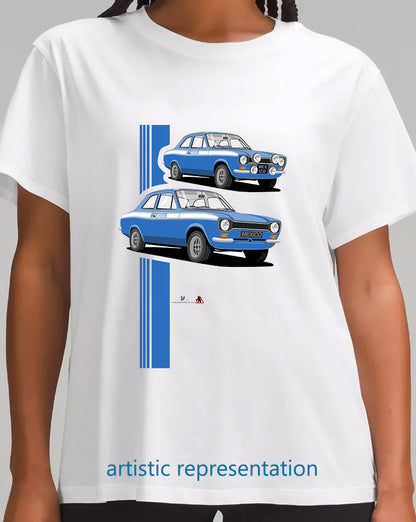 Ford Escort Mk1 Mexico in Mid Blue T Shirt