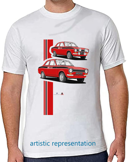 Ford Escort Mk1 Mexico in Red & Black T Shirt