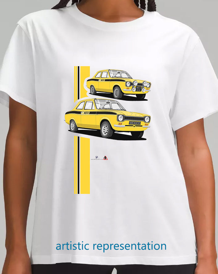 Ford Escort Mk1 Mexico in Yellow T Shirt