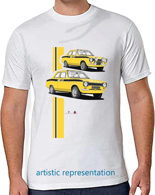 Ford Escort Mk1 Mexico in Yellow T Shirt