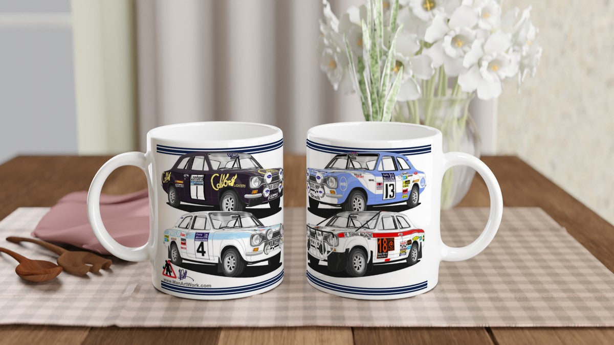 Ford Escort Mk1 Rally Car Mug