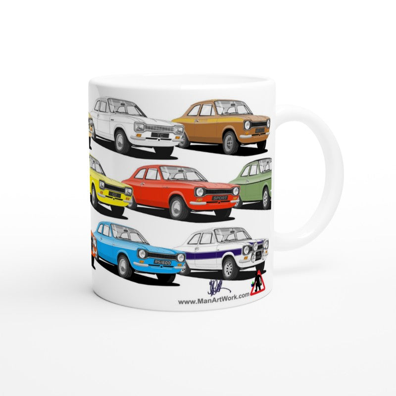 Ford Escort Mk1 Multi Car Mug