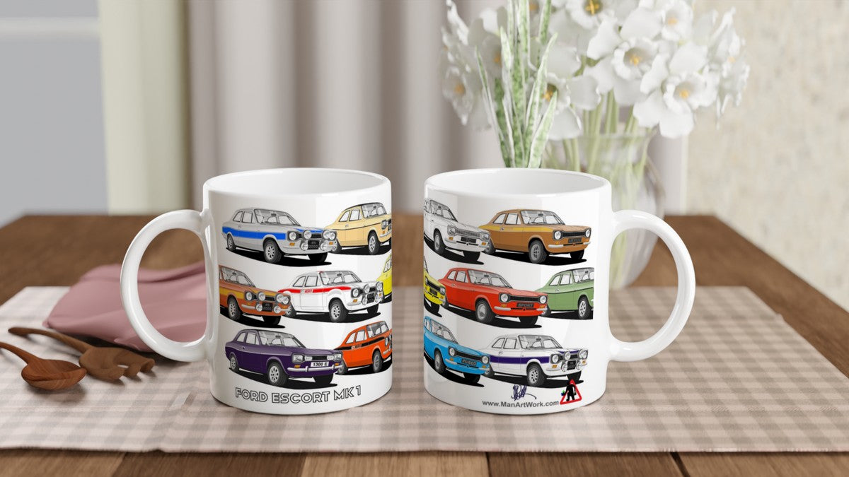 Ford Escort Mk1 Multi Car Mug