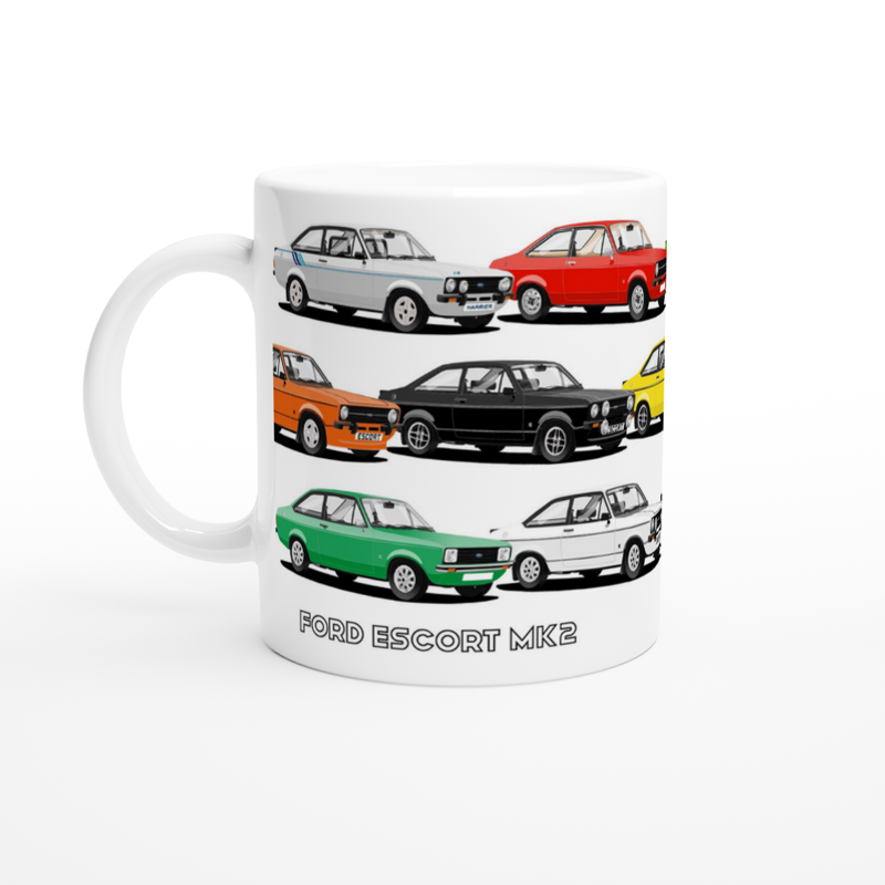 Ford Escort Mk2 Multi Car Mug