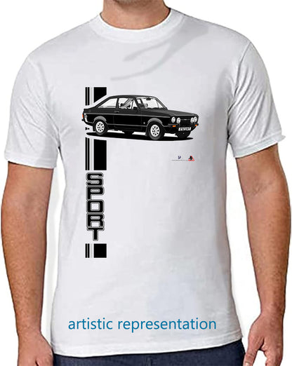 Ford Escort Mk2 1300 Sport in Black T Shirt