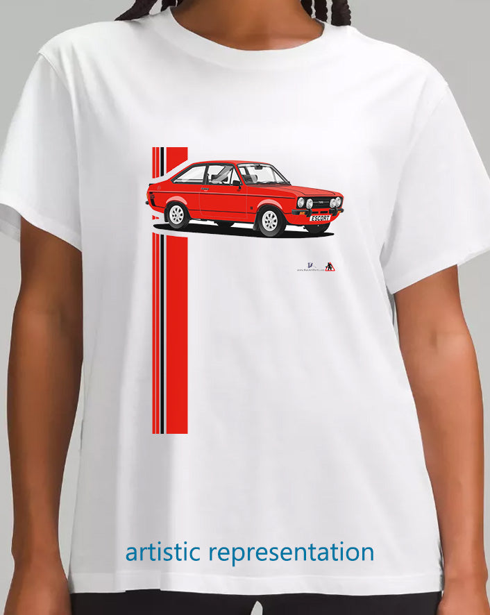 Ford Escort Mk2 1300 Sport in Red T Shirt