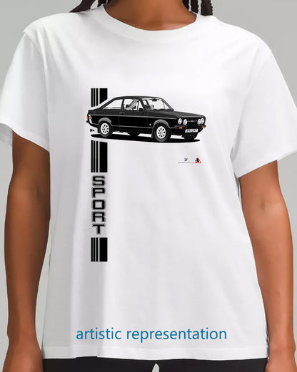 Ford Escort Mk2 1600 Sport in Black T Shirt