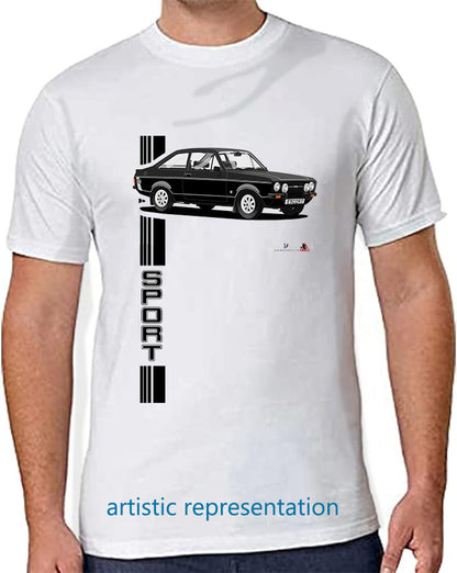 Ford Escort Mk2 1600 Sport in Black T Shirt