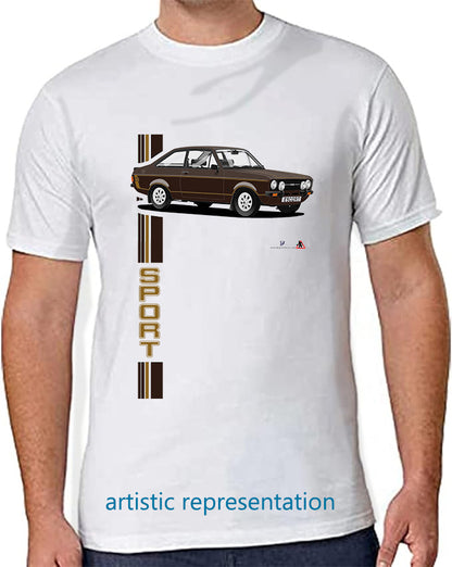 Ford Escort Mk2 1600 Sport in Brown T Shirt
