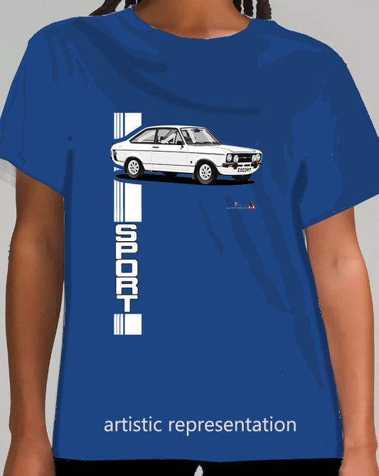 Ford Escort Mk2 1600 Sport in White T Shirt