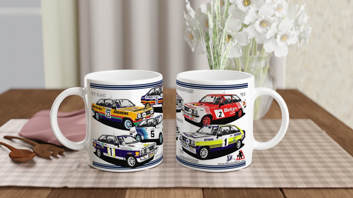 Ford Escort Mk2 Collection Rally Car Mug