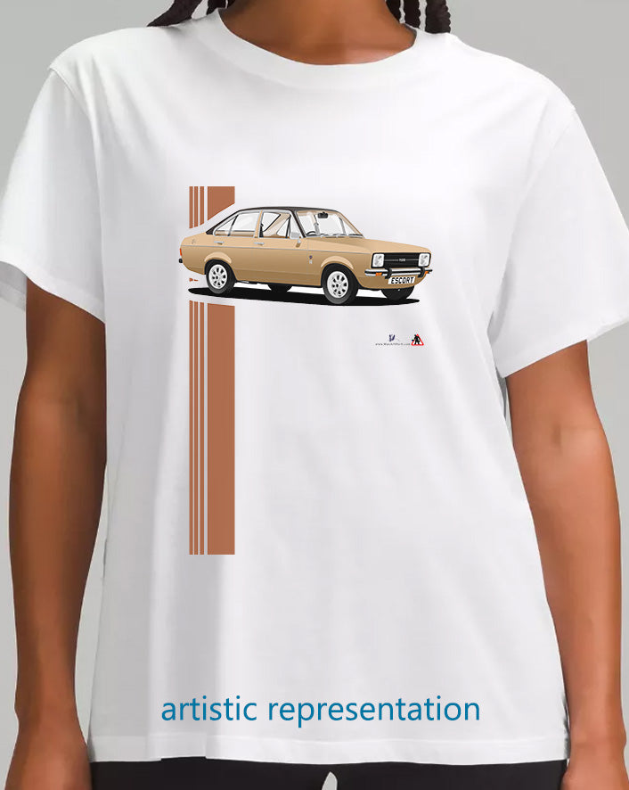 Ford Escort Mk2 Ghia in Bronze T Shirt