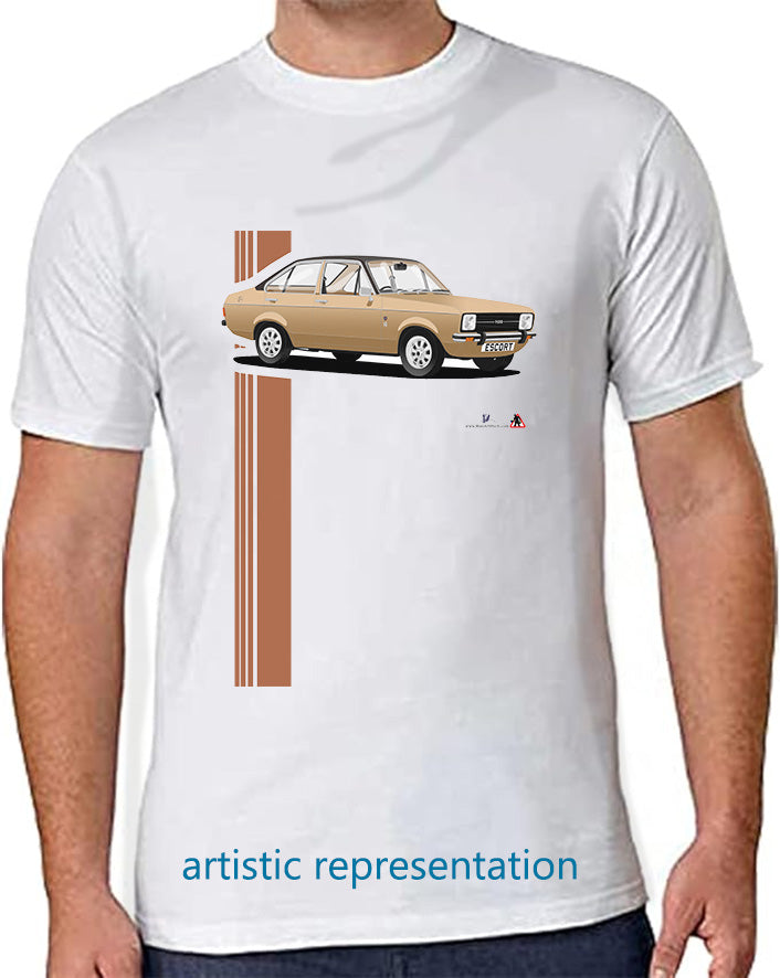 Ford Escort Mk2 Ghia in Bronze T Shirt