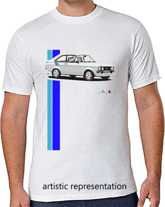 Ford Escort Mk2 Harrier in Silver T Shirt