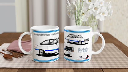 Ford Escort Mk2 RS1800 Art Mug