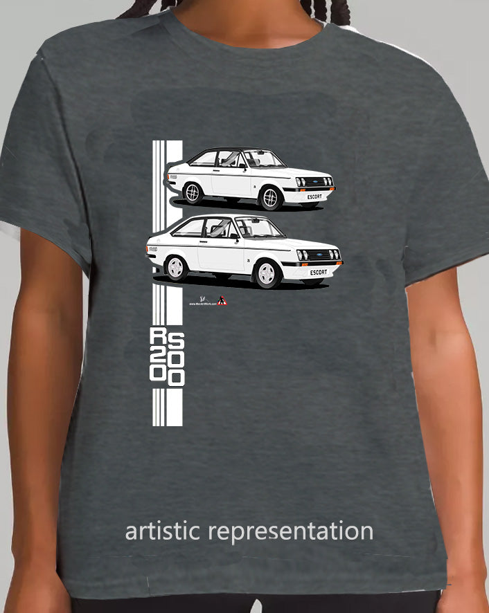 Ford Escort Mk2 RS2000 White T Shirt