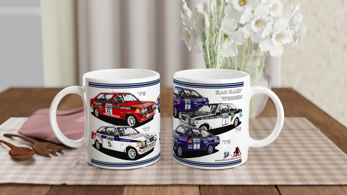 Ford Escort Mk2 RAC Rally Car Mug