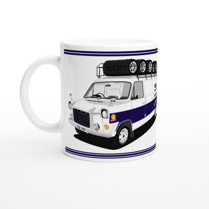 Ford Escort Mk2 Safari Rally Car Mug