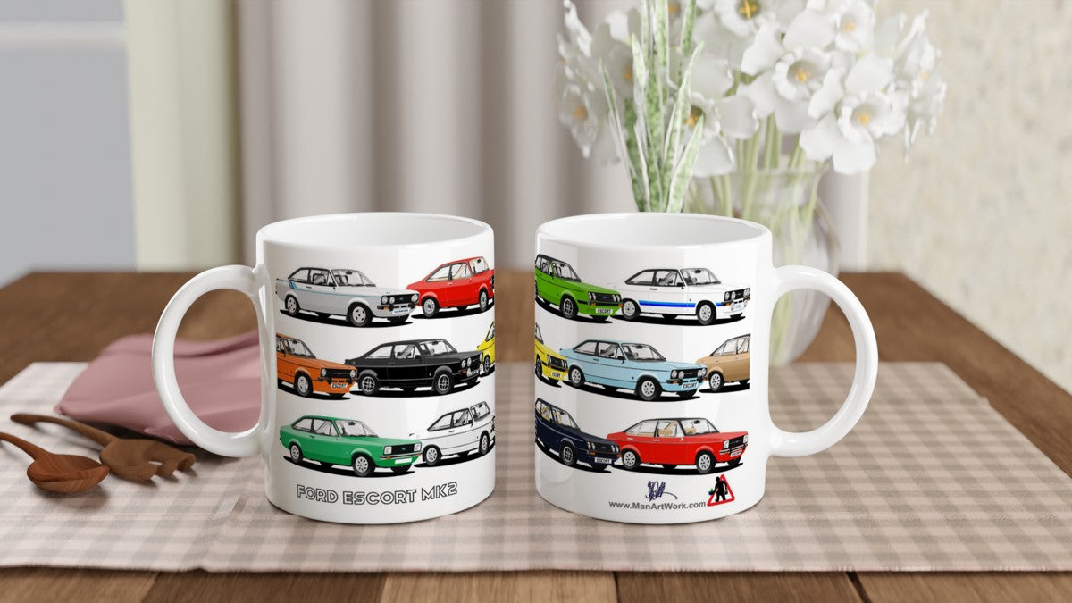 Ford Escort Mk2 Multi Car Mug