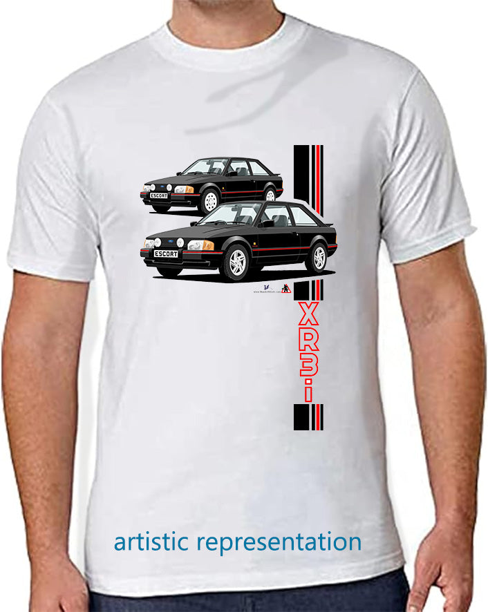 Ford Escort Mk4 XR3i in 88 Spec Black T Shirt