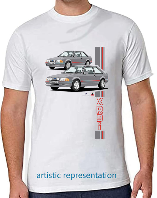 Ford Escort Mk4 XR3i in Silver Gray T Shirt