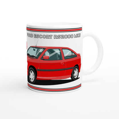 Ford Escort RS2000 Mk5 facelift in Red Art Mug