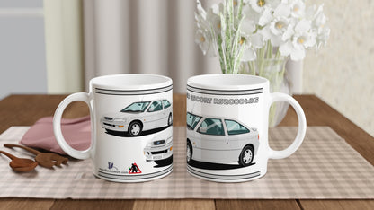 Ford Escort RS2000 Mk5 facelift in Silver Art Mug