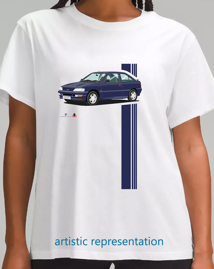 Ford Escort Mk5 RS2000 in Blue T Shirt