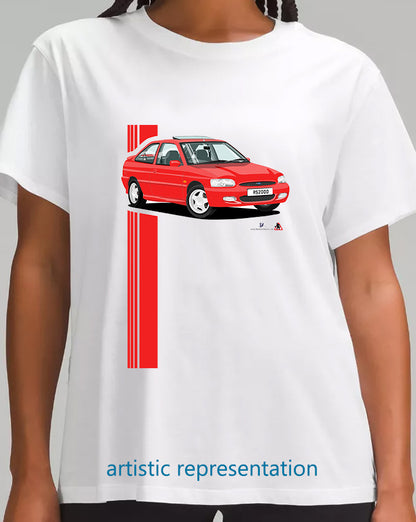 Ford Escort Mk6 RS2000 in Red T Shirt