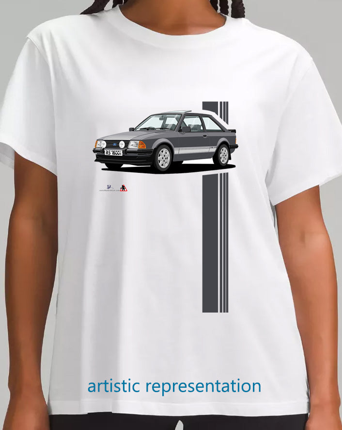 Ford Escort Mk3 RS1600i Gray Art T Shirt