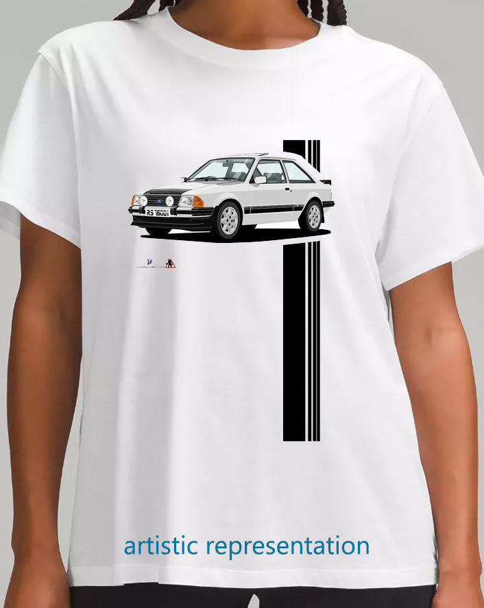 Ford Escort Mk3 RS1600i Silver Art T Shirt