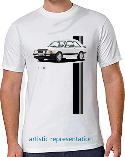 Ford Escort Mk3 RS1600i Silver Art T Shirt