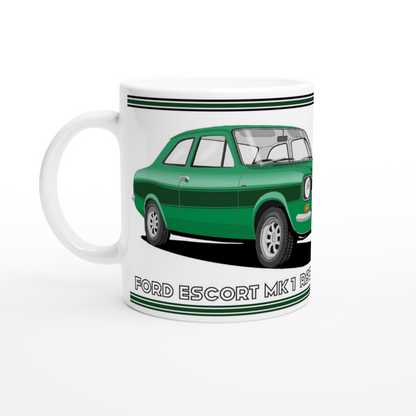 Ford Escort RS2000 Mk1 in Green Art Mug