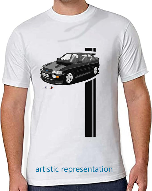 Ford Escort Cosworth in Black art T Shirt