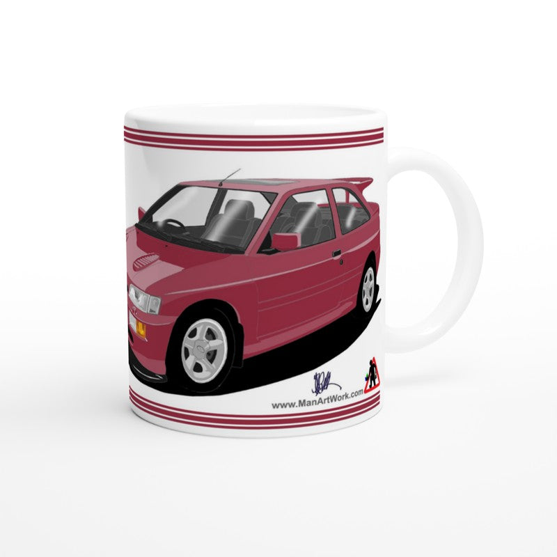 Ford Escort RS Cosworth in Purple Art Mug