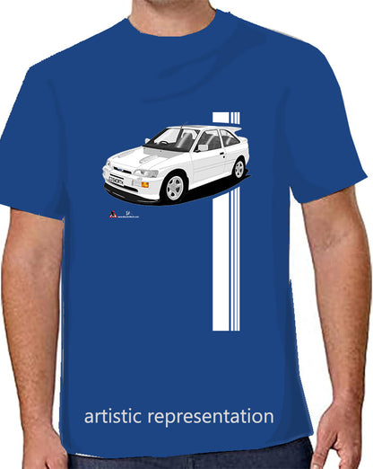 Ford Escort Cosworth in White art T Shirt