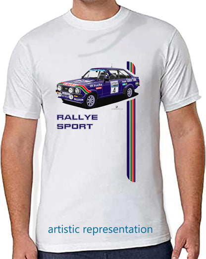 Ford Escort Mk2 RS Rally Eaton Yale 1978 Art T Shirt (Words)