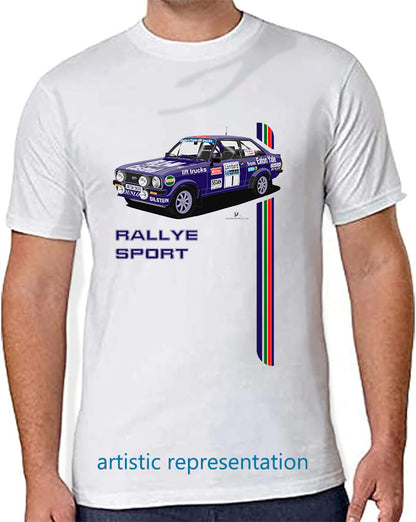 Ford Escort Mk2 RS Rally Eaton Yale 1979 Art T Shirt (Words)