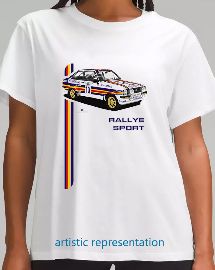 Ford Escort Mk2 RS Rally later Rothmans Art T Shirt (Words)
