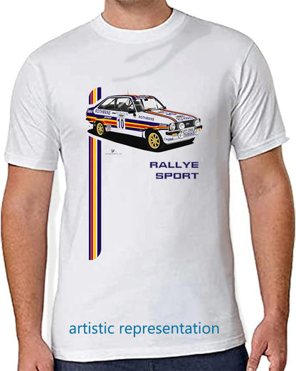 Ford Escort Mk2 RS Rally later Rothmans Art T Shirt (Words)